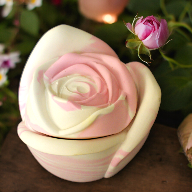 Rose Candle Jar