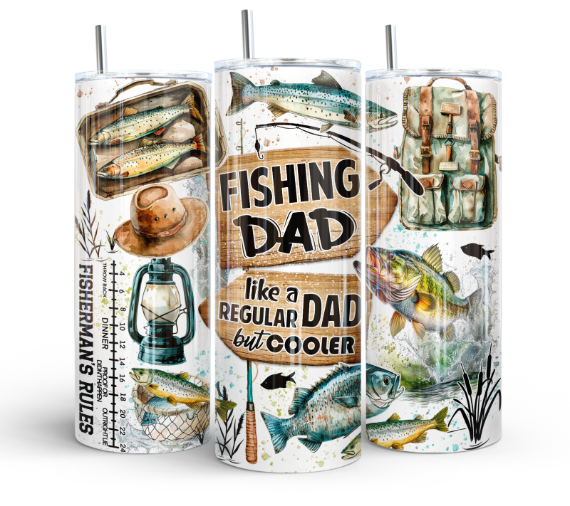 Fishing dad tumbler