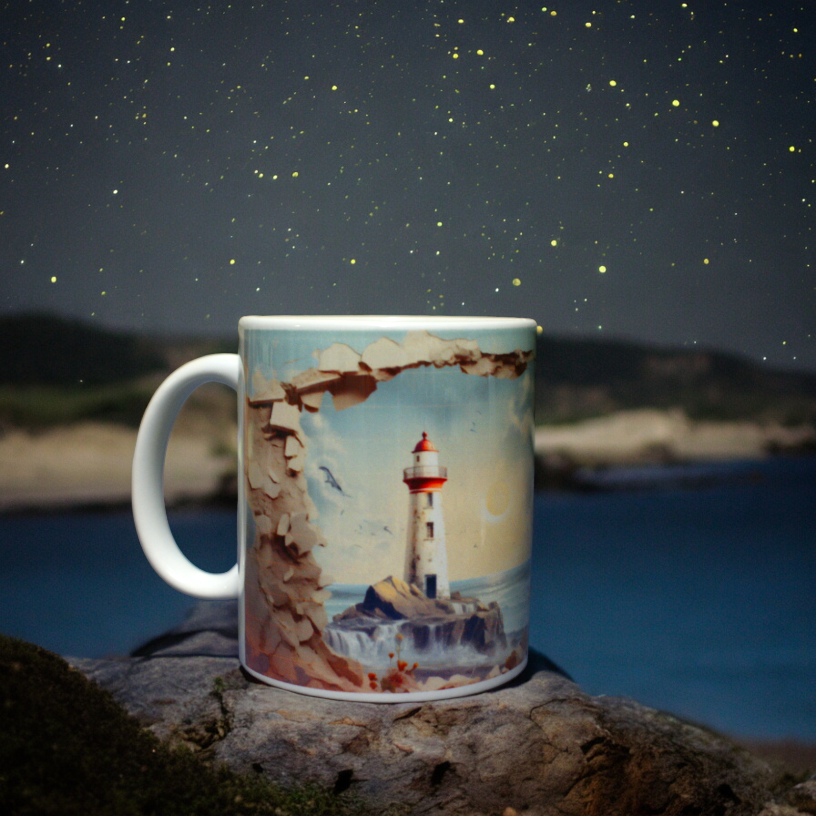 Lighthouse coffee mug