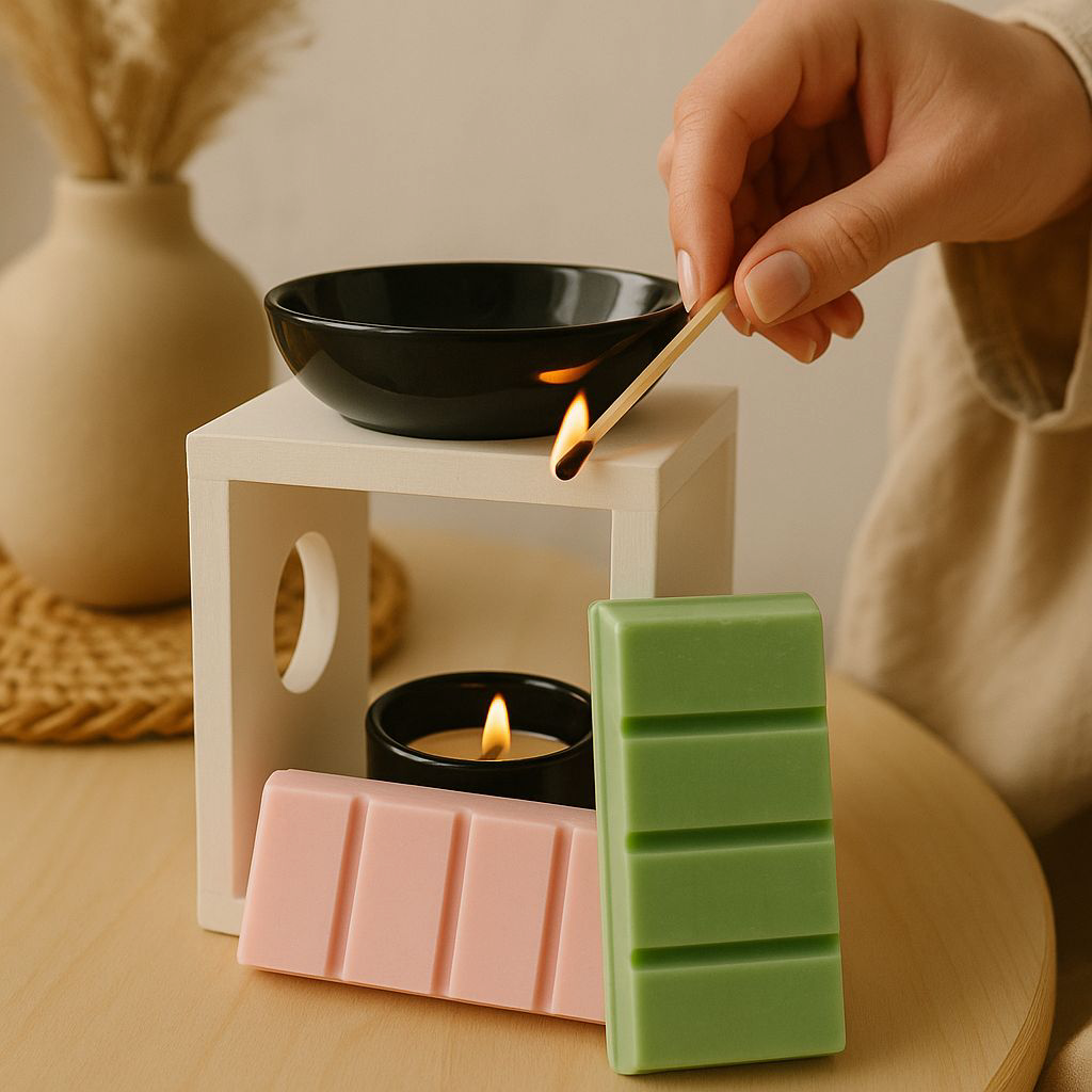 EOFYS Glow Bundle wax melts and melter