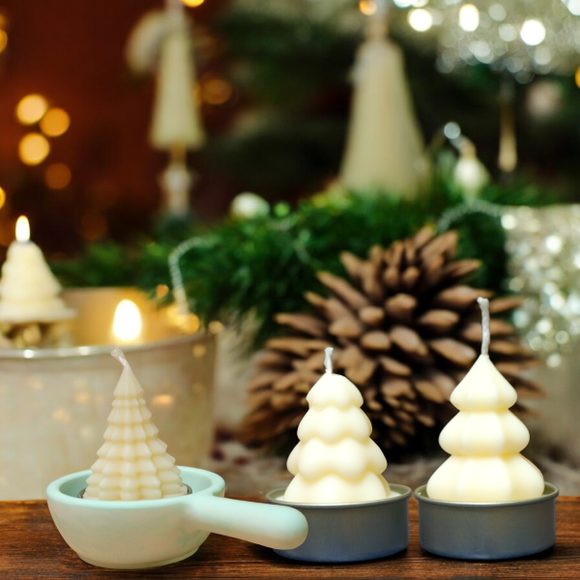 Mini Christmas tree  tealights